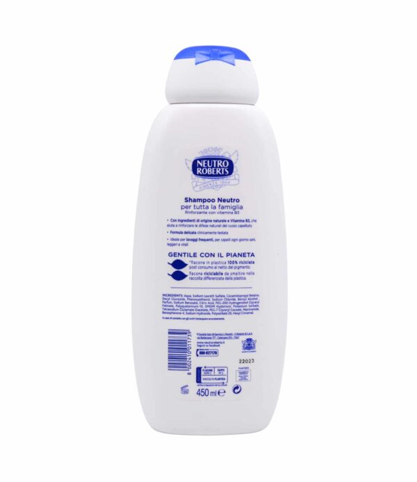 Șampon Neutro Roberts pentru toate tipurile de păr 450 ml