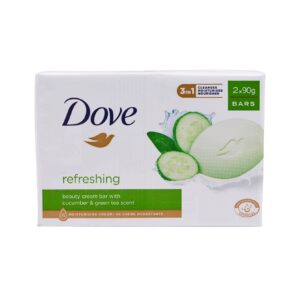 Săpun Solid Dove Refreshing cu Castravete și Ceai verde 2 x 90 g