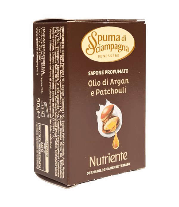 Săpun cu ulei de argan și patchouli Spuma di Sciampagna 90 g
