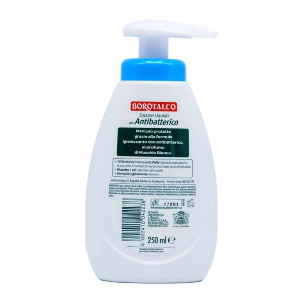 Săpun lichid Borotalco antibacterian Igienizant cu Mosc Alb 250 ml