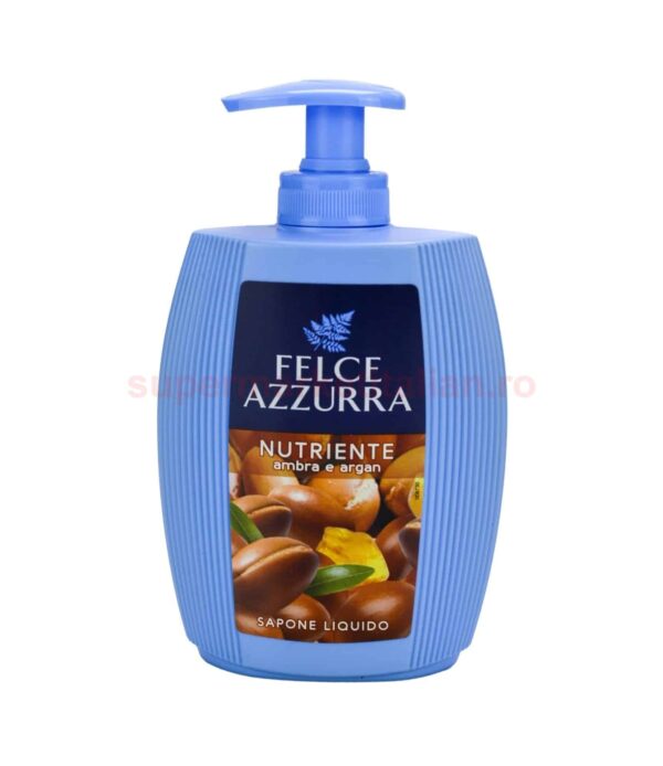 Săpun lichid Felce Azzurra Chihlimbar și Argan 300 ml