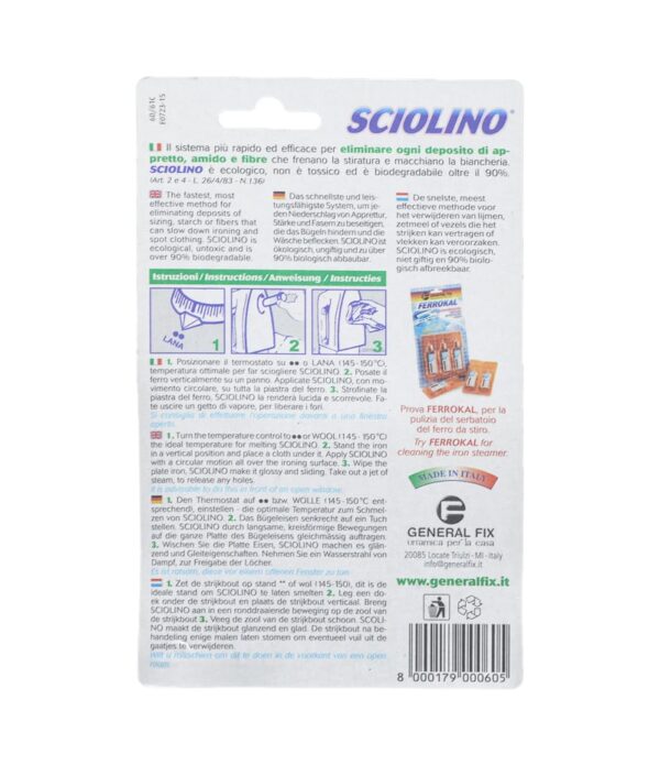 Stick General Fix Sciolino pentru curățarea tălpii fierului de călcat