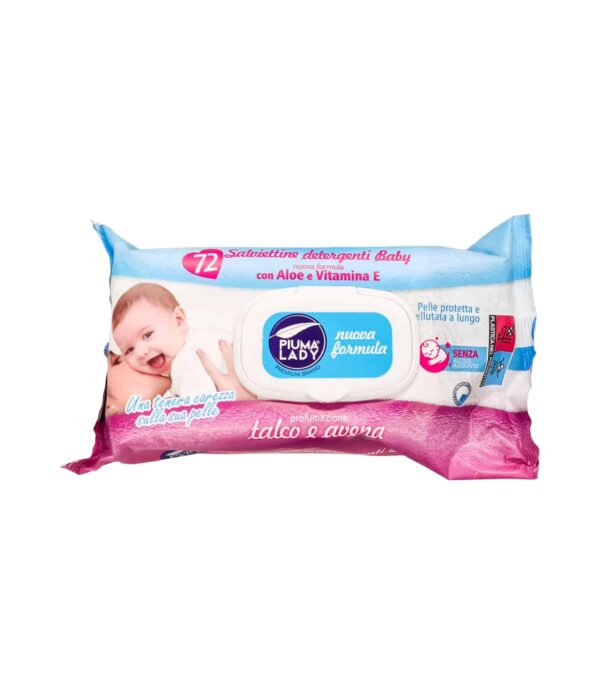 Șervețele Piuma Lady talc și ovăz 72 bucăți