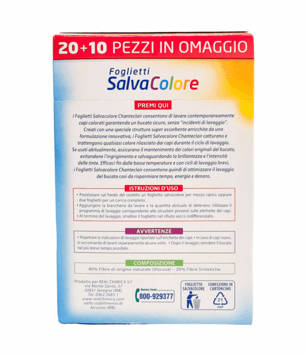 Șervețele captare culori Chanteclair Salva Colore 30 bucăți
