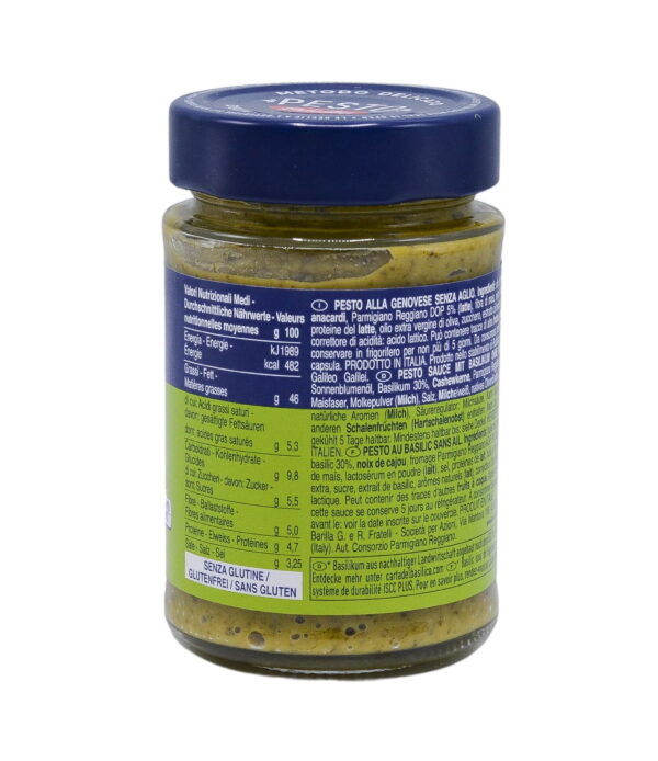 Sos Pesto Barilla Genovese fără usturoi 200 g