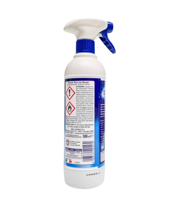 Spray pentru geamuri Quasar Vetri cu alcool 580 ml