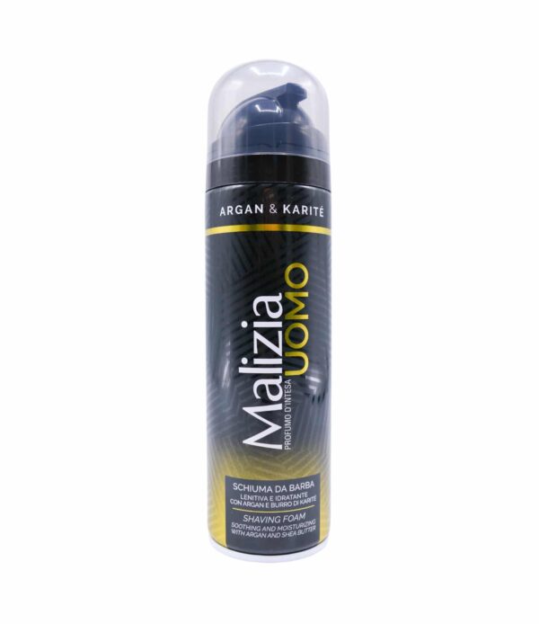 Spumă de ras Malizia Uomo Argan și Karite 300 ml
