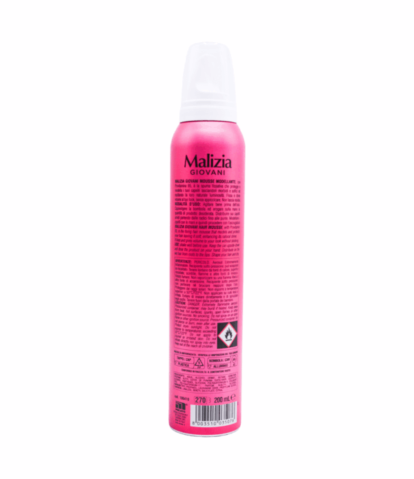 Spumă fixatoare de păr Malizia Giovani B5 200 ml