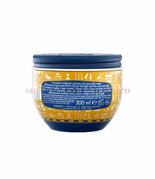 Cremă de corp Tesori d'Oriente Aegyptus 300 ml