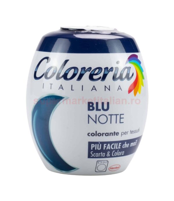 Vopsea pentru materiale textile Coloreria Italiana Albastru de noapte 350 g