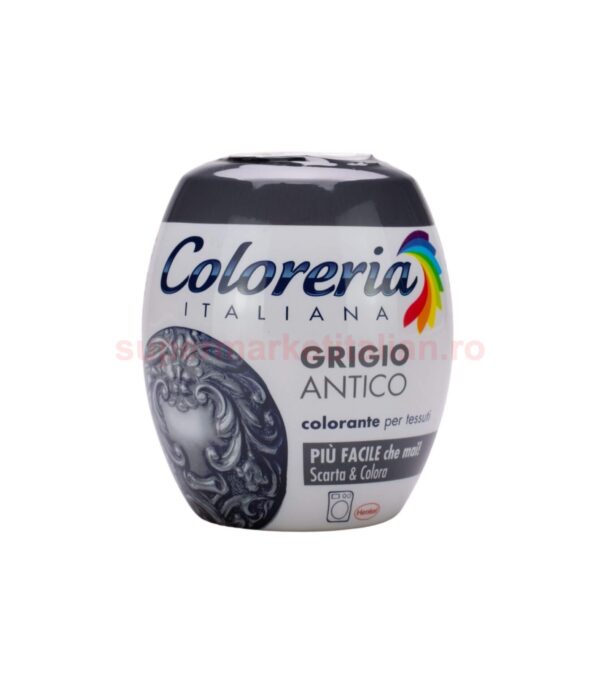 Vopsea pentru materiale textile Coloreria Italiana Gri Antic 350 g