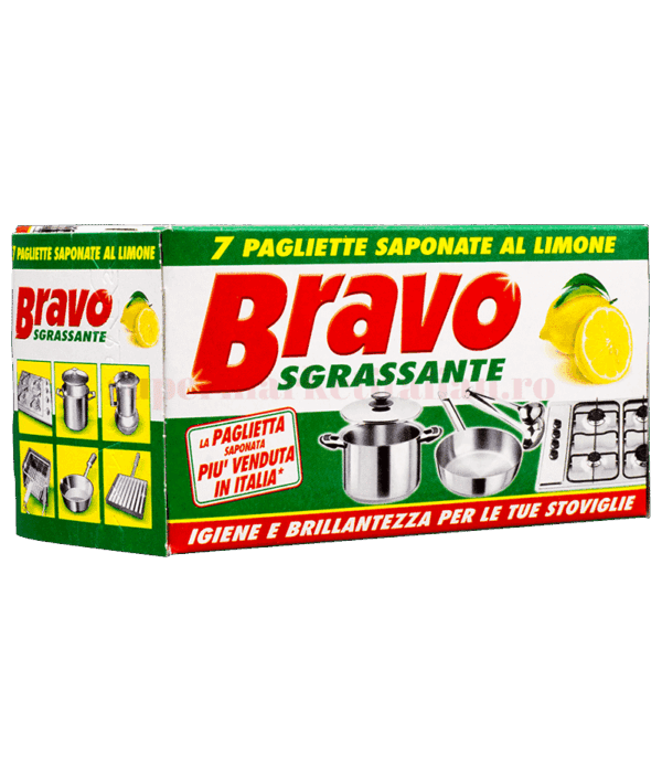 Bureți de vase Bravo Sgrassante 7 bucăți