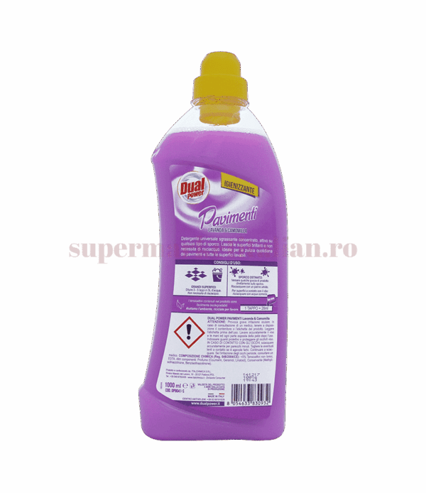 Detergent Pardoseli Dual Power cu Lavandă și Mușețel 1 L
