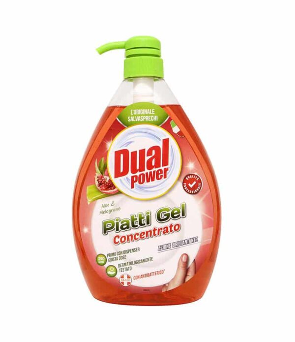 Detergent Concentrat Vase Dual Power cu Aloe si Rodie 1000 Ml