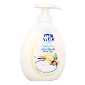 Săpun lichid Fresh and Clean cu Vanilie și Lapte de Migdale 300 ml