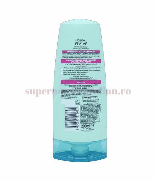 Balsam pentru Păr Hidratant Elvive cu argilă 200 ml