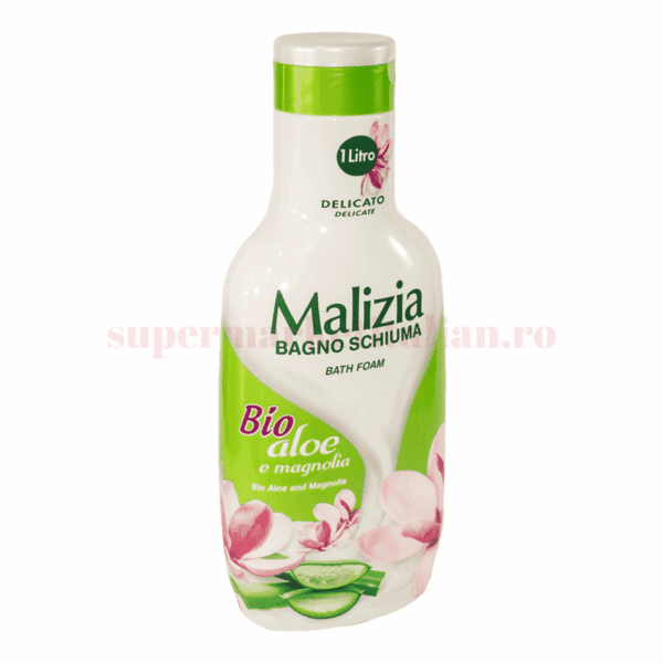 Gel de Duș Spumant Malizia cu Aloe Bio și Magnolie 1 L