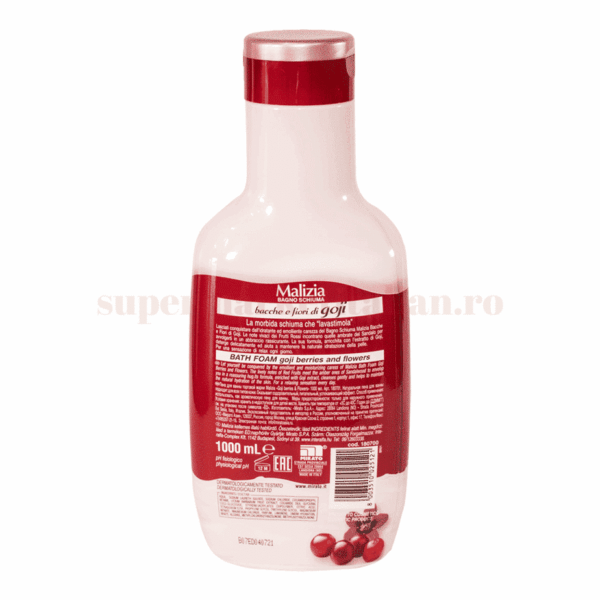 Gel de Duș Spumant Malizia cu Goji și Flori de Goji 1 L