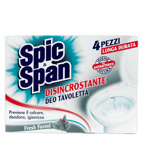 Igienizant WC Spic&Span Fresh Forest 4 tablete