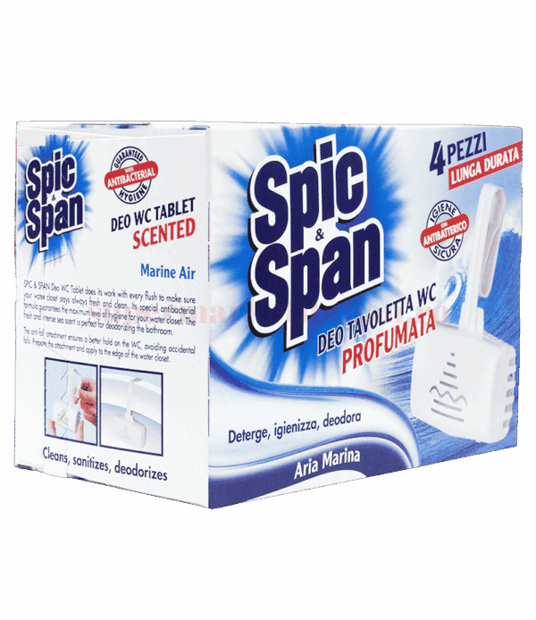 Igienizant WC Spic&Span Aria Marina 4 tablete
