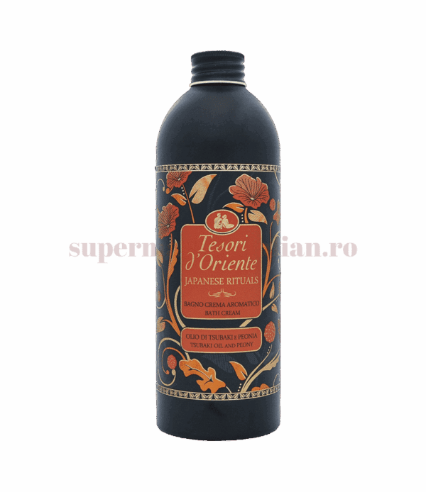Gel de duș cremă Tesori d'Oriente Japanese Rituals cu ulei de Tsubaki și Bujor 500 ml