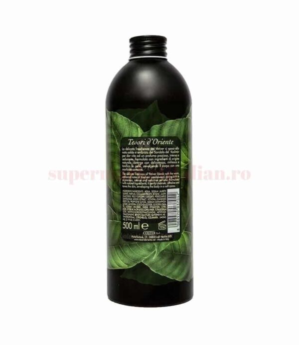 Gel de duș cremă Tesori d'Oriente cu lemn de santal din Kashmir 500 ml