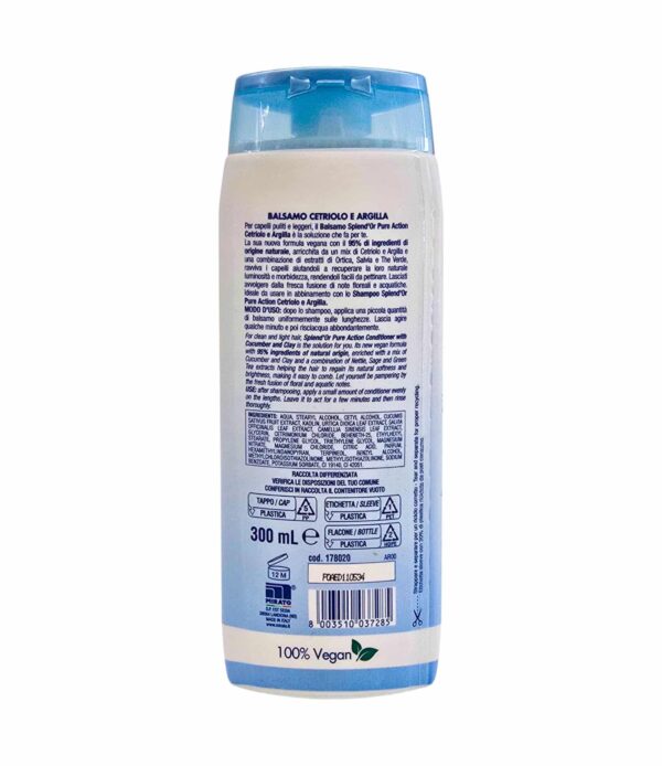 Balsam pentru păr Splend'Or Pure Action cu castravete și argilă 300 ml